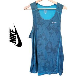 Nike Dri Fit Sleeveless Athletic Running Jogging Reflective Lightweight Shirt L